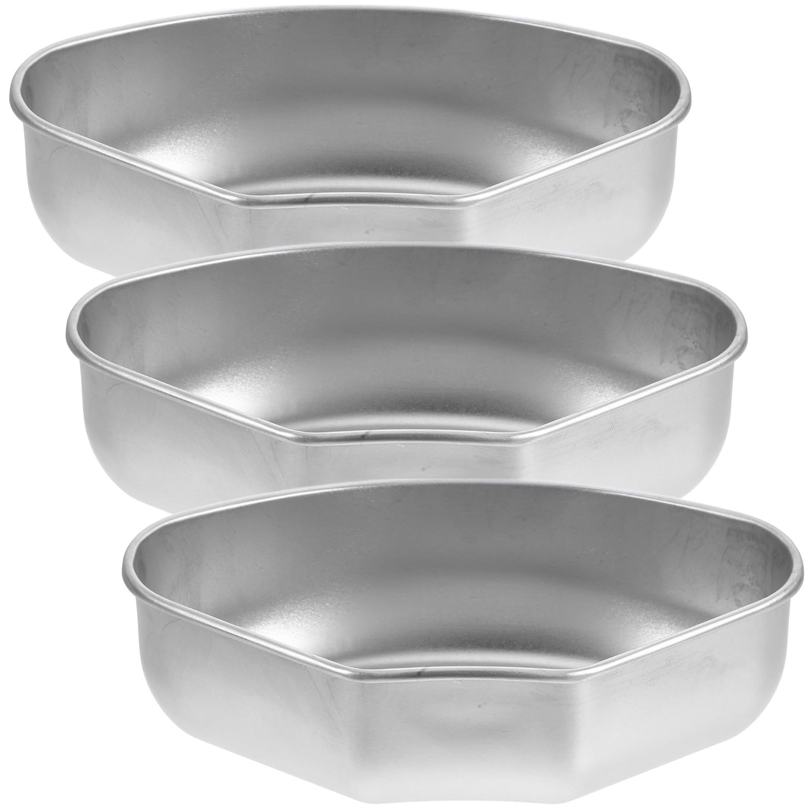 VALICLUD 3Pcs Stainless Steel Divided Steaming Tray and Liquid Stewing Bowl Set for Pot Rack Steamers, Compatible with Ninja Foodi and Electric Pressure Cookers, Vegetable Steamer Insert