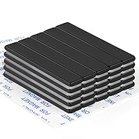 Vista 14 de TRYMAG - 25 paquetes de barras de imanes de neodimio resistentes de 60x10x3mm, tiras magnéticas fuertes de tierras raras con adhesivo de doble cara