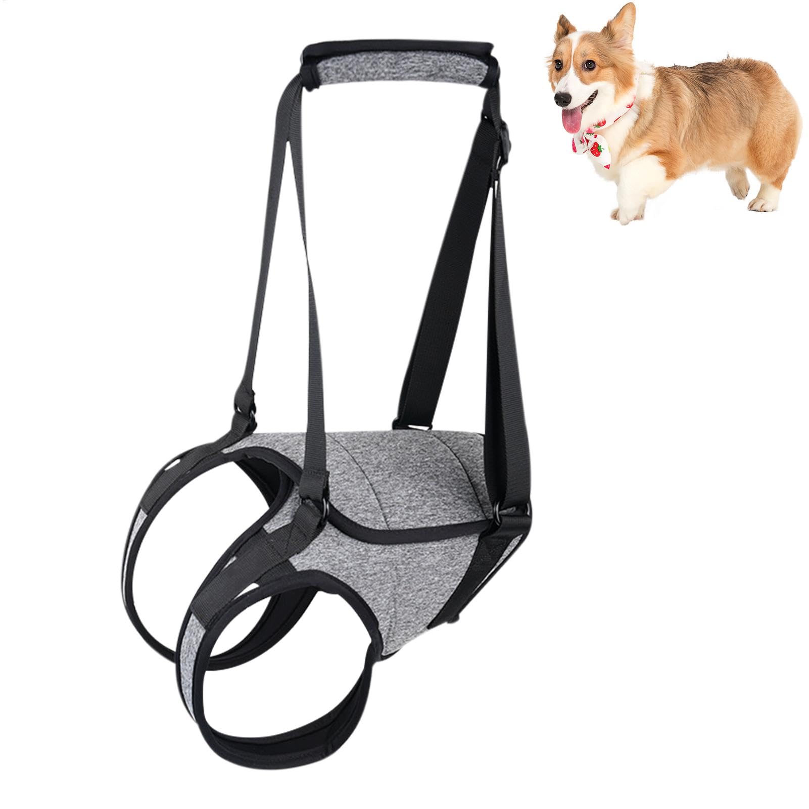 Dog Lifting Harness - Dog Lift Harness for Large Dogs - Support Sling for Senior Dogs - Senior Harness Pet Walking Aids, Rear Leg Support for Joint Injured Disabled