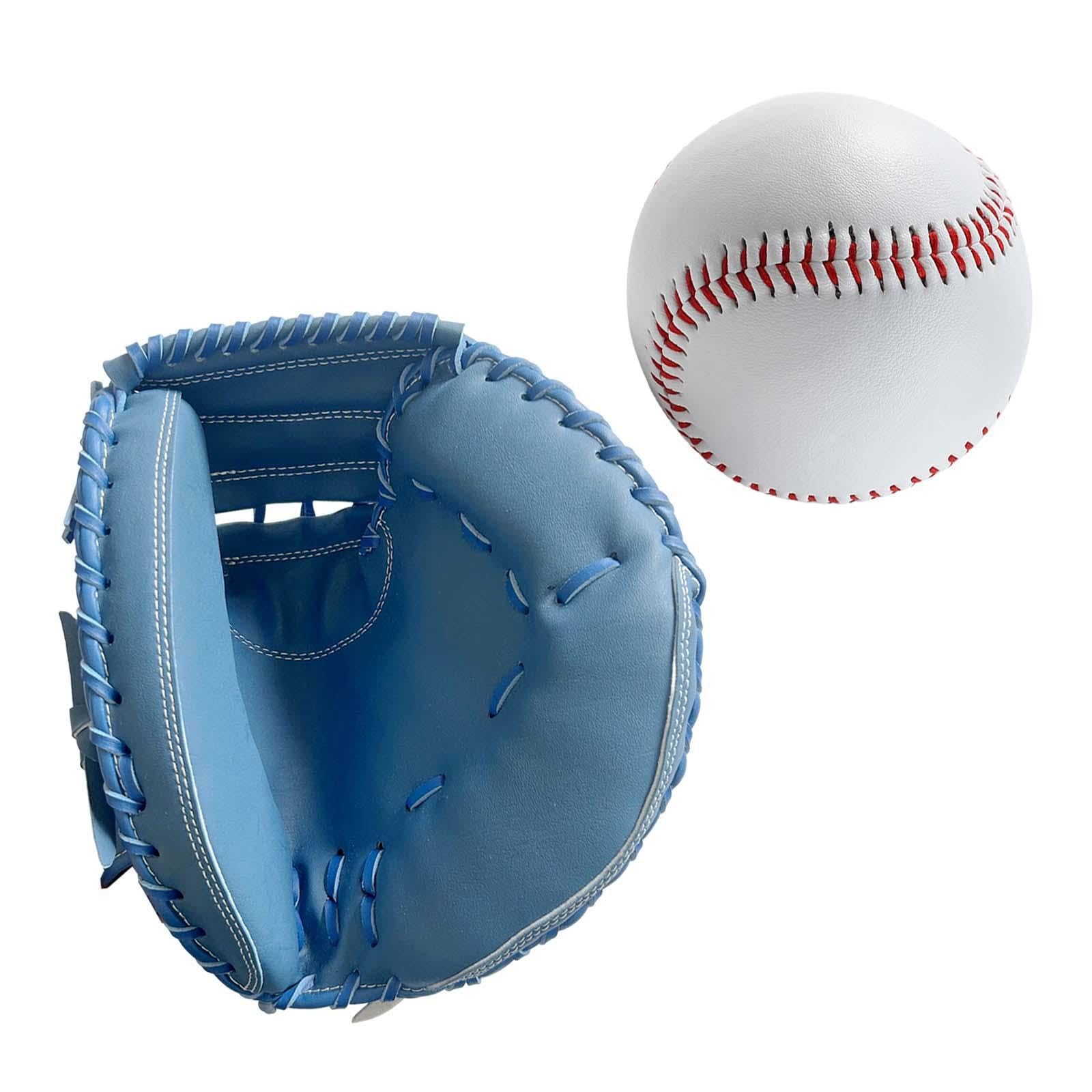 Guanti da baseball per adulti, per uomini e donne, in morbida pelle PU, da 5 pollici, comodi e facili da indossare per allenarsi, guanti da baseball regolabili, regali