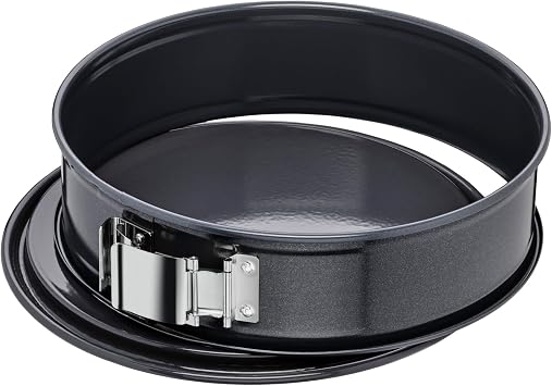 Original Kaiser La Forme Plus Springform 30 cm rund Backform mit Flachboden SafeClick-Verschluss Kuchenform mit Emailleboden antihaftbeschichtet schnittfest auslaufsicher