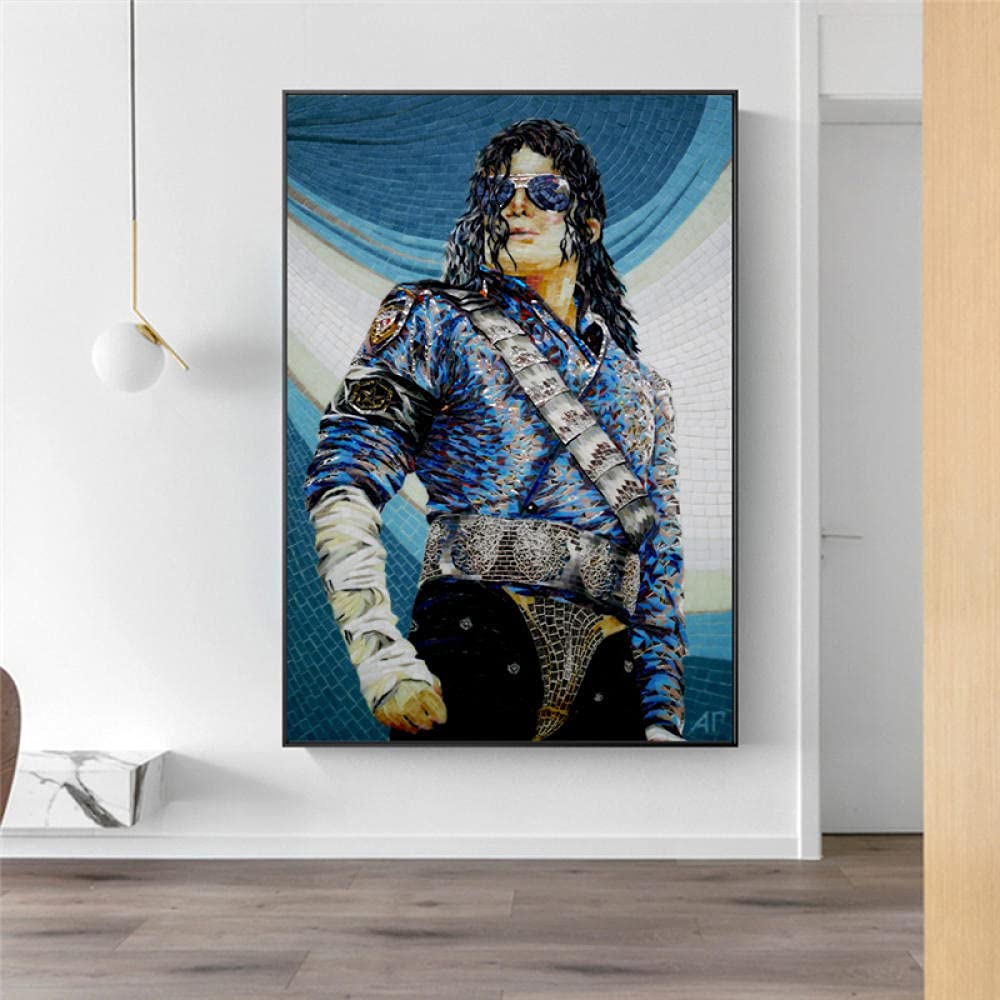 Affiches de concerts vocaux de Michael Jackson sans cadre 70x70 cm