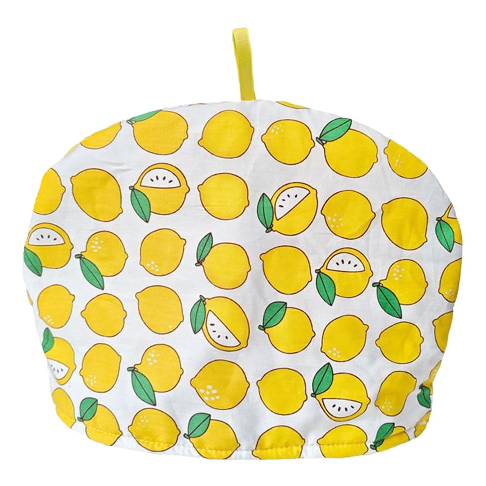 Tea Cozy Decorative Insulated Tea Cosy Cotton Yellow Lemon Teapot Cozies Dust Cover to Keep Tea Warm, Kitchen Home Decro for Mom, Wife, Friends