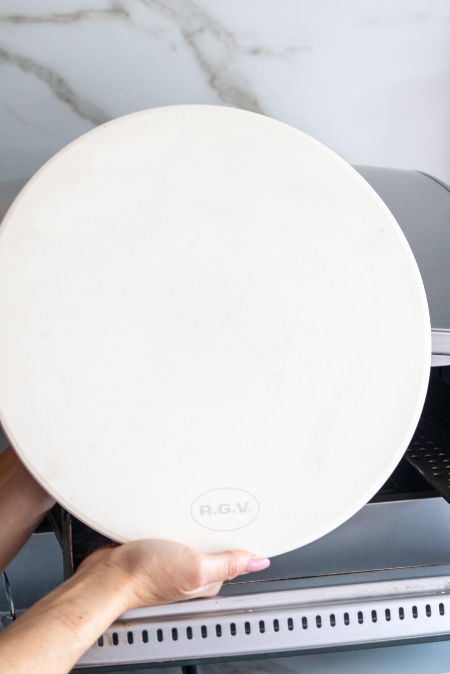 RGV Pierre réfractaire pour cuisson pizza - four à pizza volcano, résistant à la chaleur, parfait pour pizza faite maison, facile à nettoyer