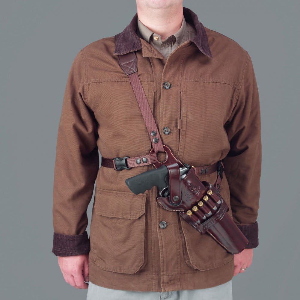 GALCO - Kodiak Hunter Chest Holster Smith & Wesson X FR 460, Taurus Raging Bull, 8-3/8" Right Hand (Havana) (KK172H)
