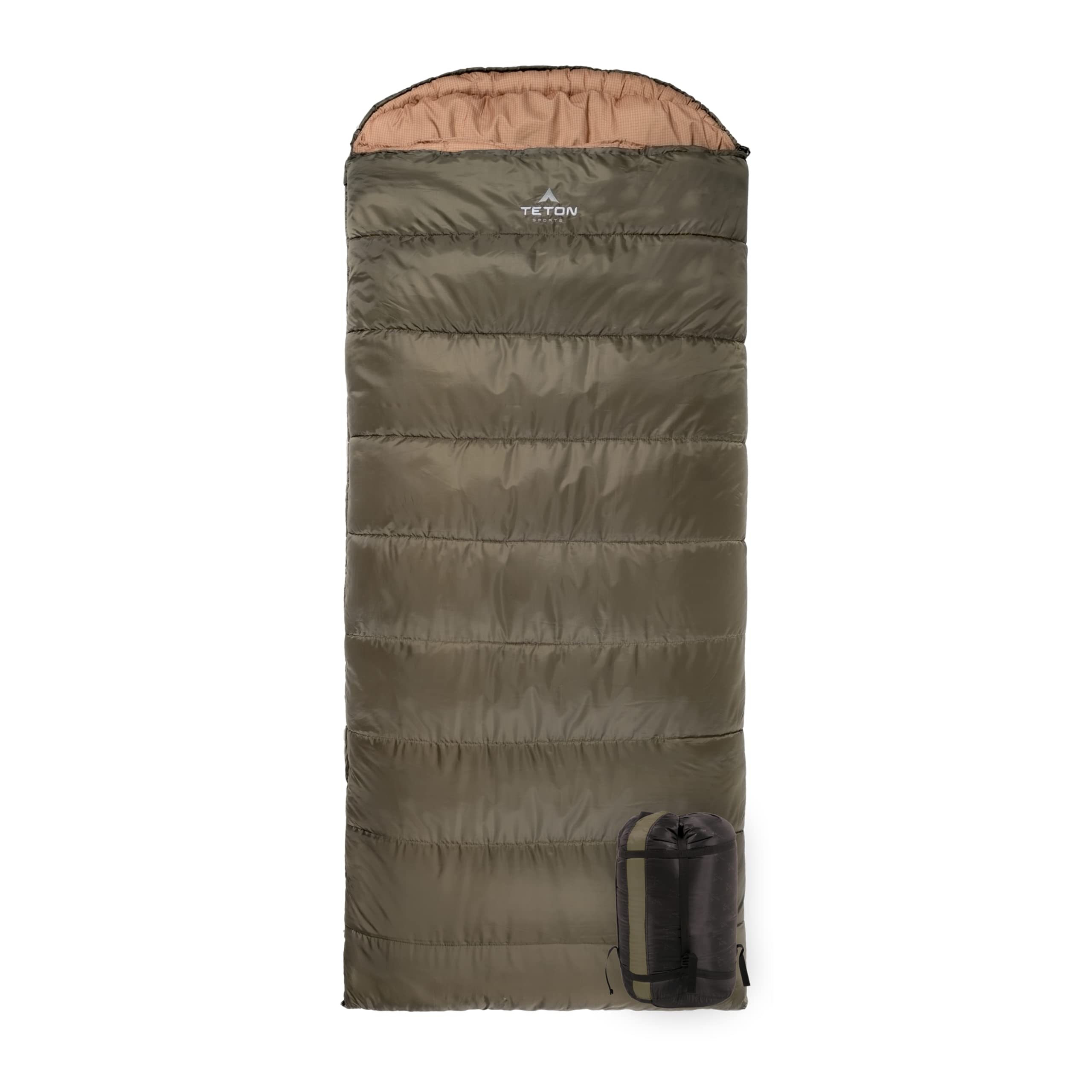 TETON Sports Regular Sleeping Bag; Great for Family Camping Right Green