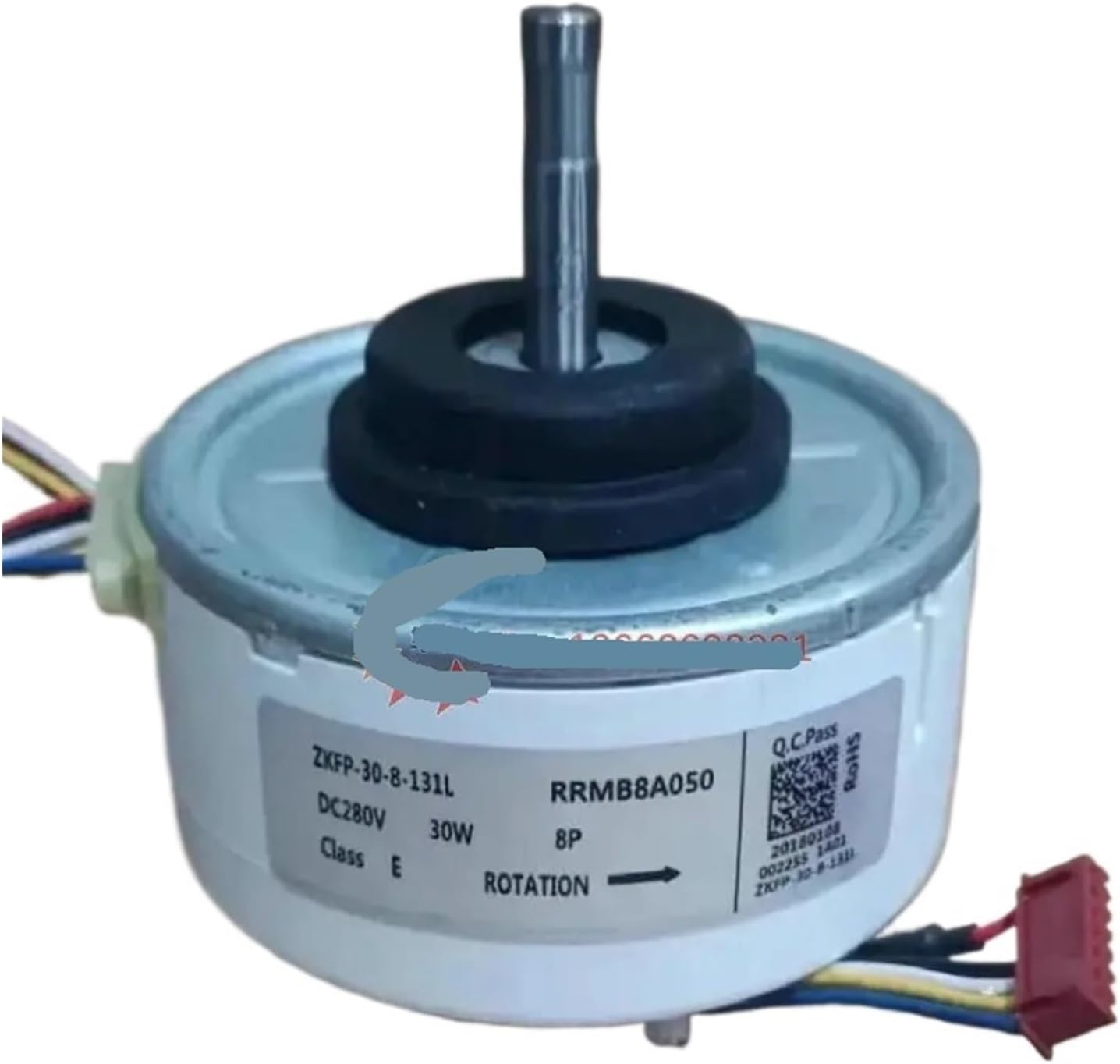 Replacement AC DC Motor Fan, Compatible For Hitachi ZKFP-30-8-131L RRMB8A050 RRMB14129 RD-280-30-8K-1 (AL), Air Conditioner Replacement Parts(RRMB14129)