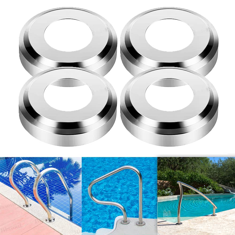 Placa Protetora Para Escada De Piscina - Aço Inox, Diâmetro 4.2cm, Fácil Instalação