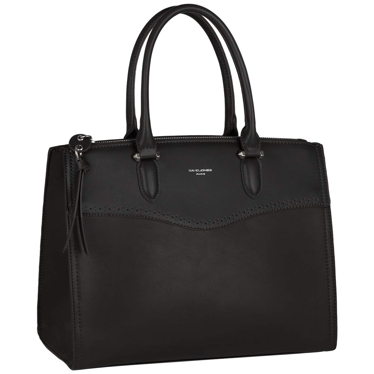 David Jones - Grande Borsa a Mano Donna Elegante - Borsa a Spalla Tracolla PU Pelle Capiente - Satchel Tote Shopper Bag Lavoro - Molte Tasche Scomparti - Quotidiana Moda