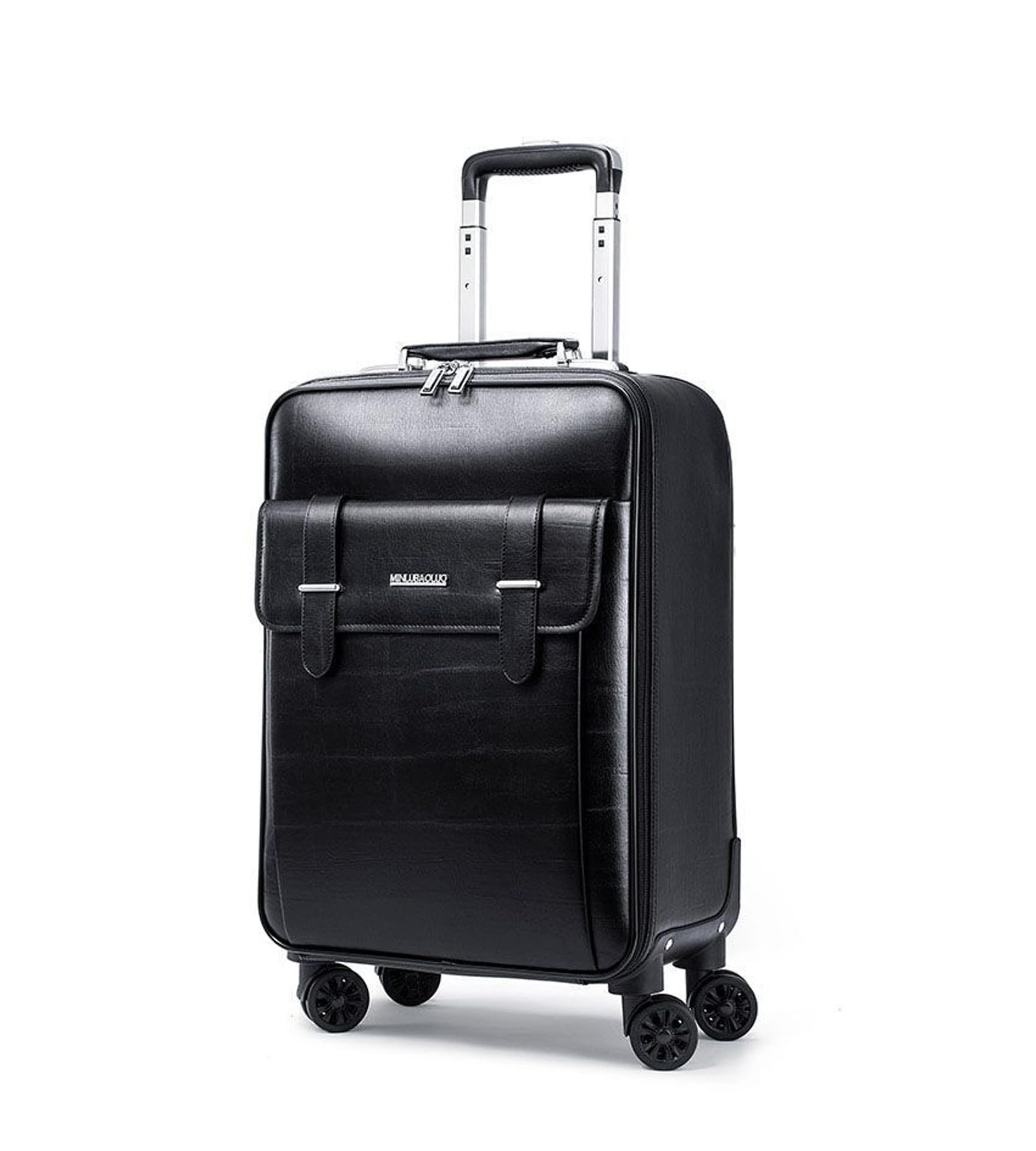 feilario Waterproof PVC Business Carry On Luggage, TSA Lock, Spinner Wheels
