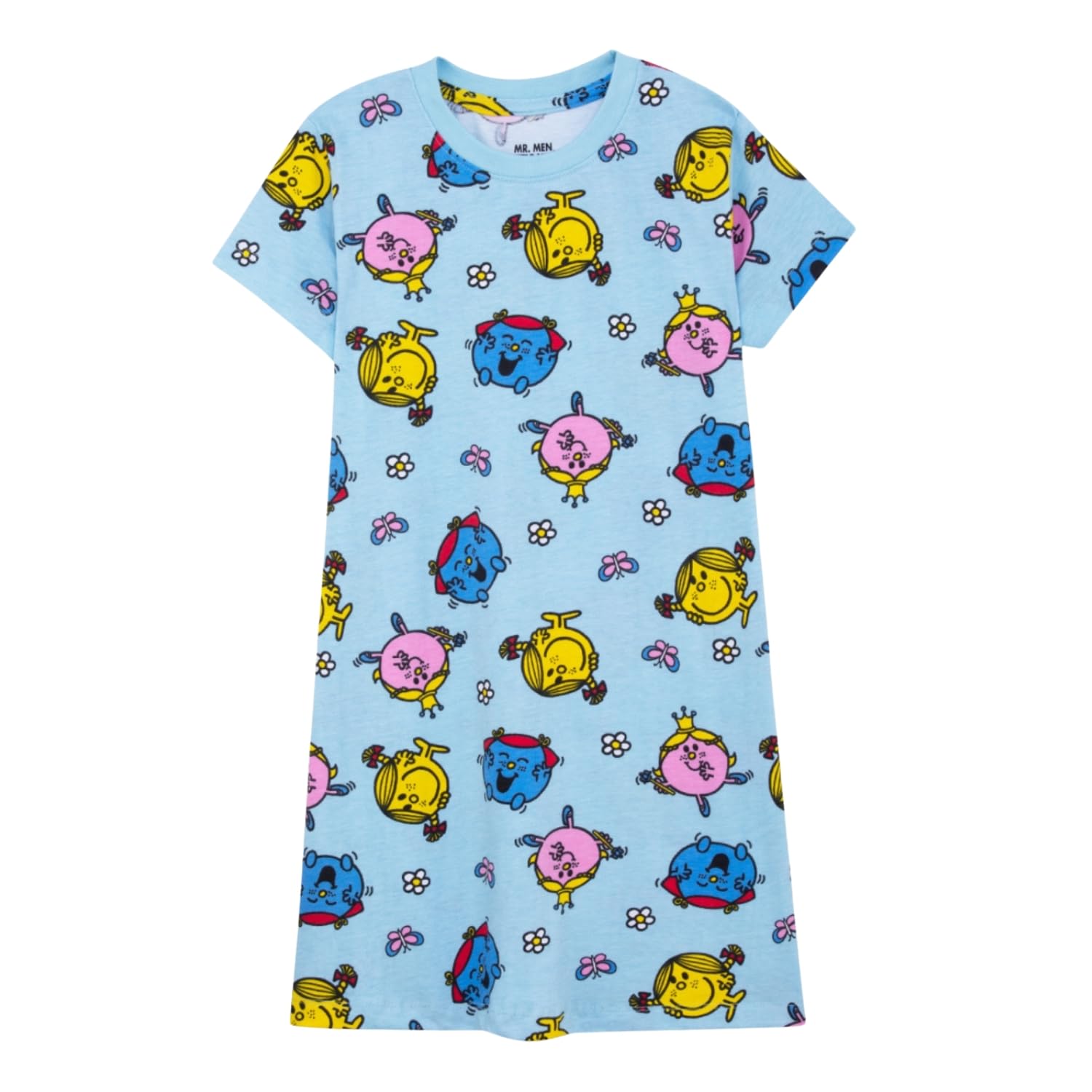 Nap Chief Kids Official Little Miss Printed Cotton Nightdress for Girls, A-Line Nightdress for Sleep Wear