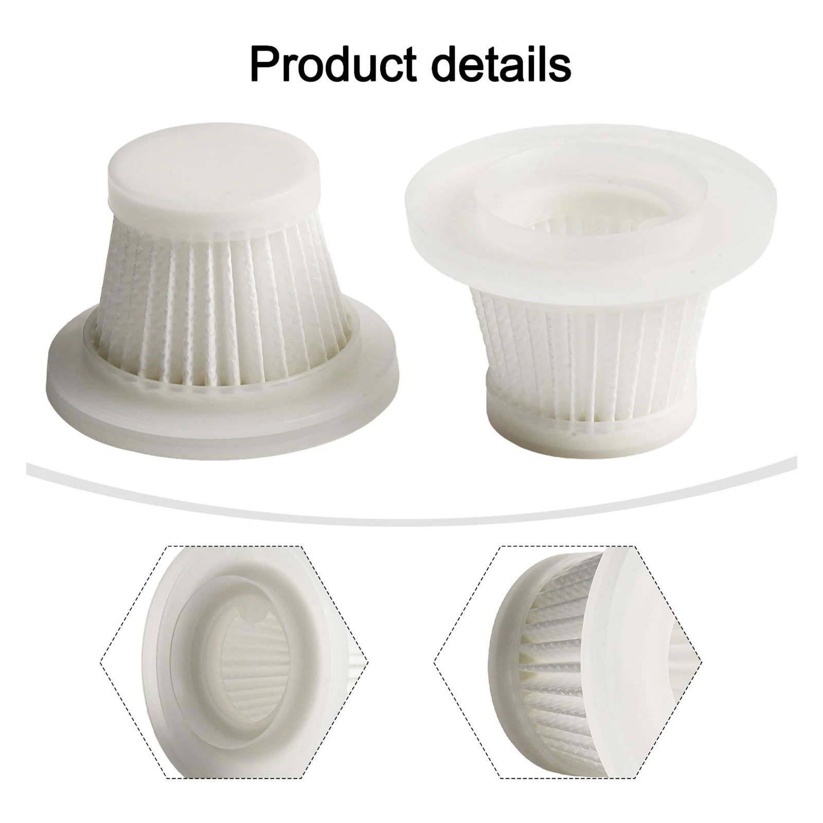Filtro Lavable De 2/6 Piezas, Piezas De Aspiradora | Filtro lavable reutilizable ST-6638, piezas de aspiradora, 2/6 Uds.(6pcs)