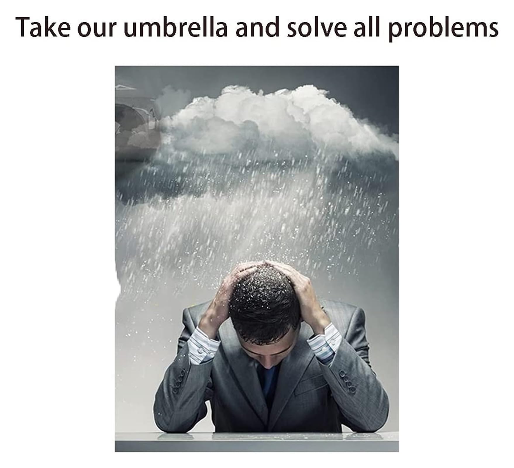 CMBSSTFC Parasol z długim uchwytem Modny długi uchwyt Prosty parasol Wiatroszczelny Parasol tarasowy Parasol przeciwdeszczowy Duży Parasol Wiatroszczelny