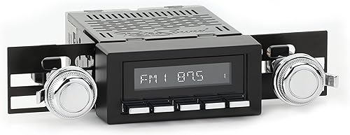 RetroRadio compatible con camiones GMC serie CK 1973-87. Las características incluyen Bluetooth, USB, AMFM HBC-M2-216-03-73G1