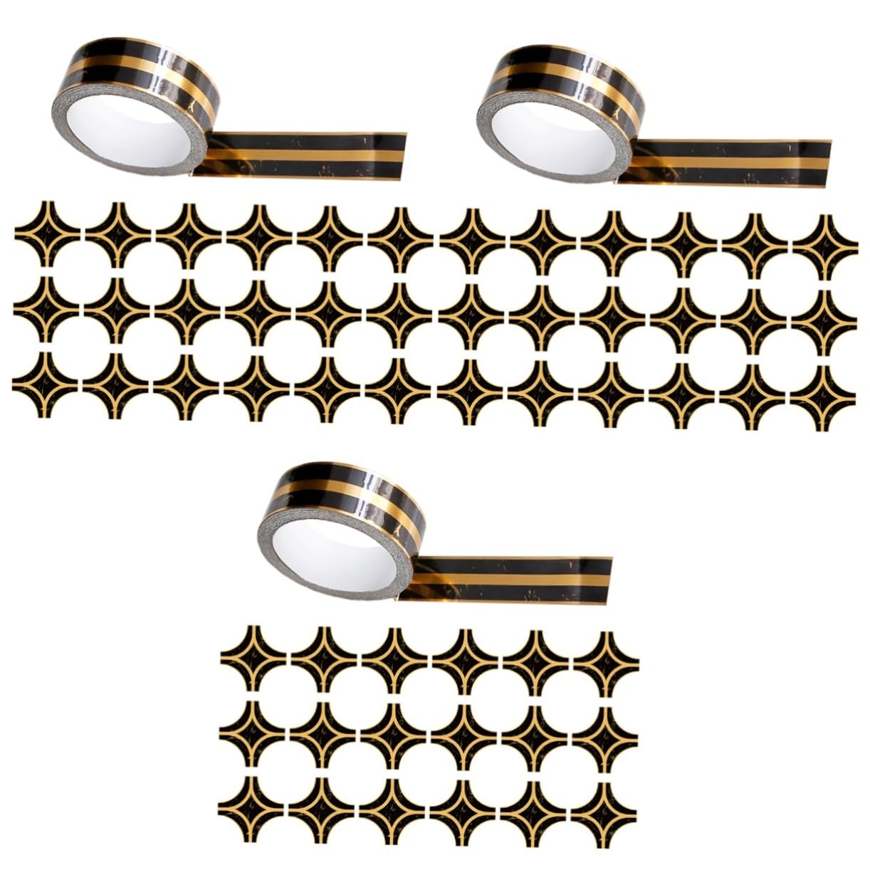 OSALADI 3sets Adesivi Decorativi Per Fissaggio Impermeabili Per Piastrelle Facile Applicazione e Autoadesivo Per Cucina e Bagno