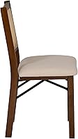Vista 9 de Powell Kasi Brown and Natural Rattan Cane Fully Assembled Foldable Wooden Dining Side Chair