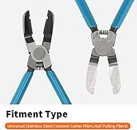 Vista 5 de Alicates de corte diagonal multiuso, cortadores de alambre de descarga, herramienta de extracción de clip de panel de molduras de coche, sujetador