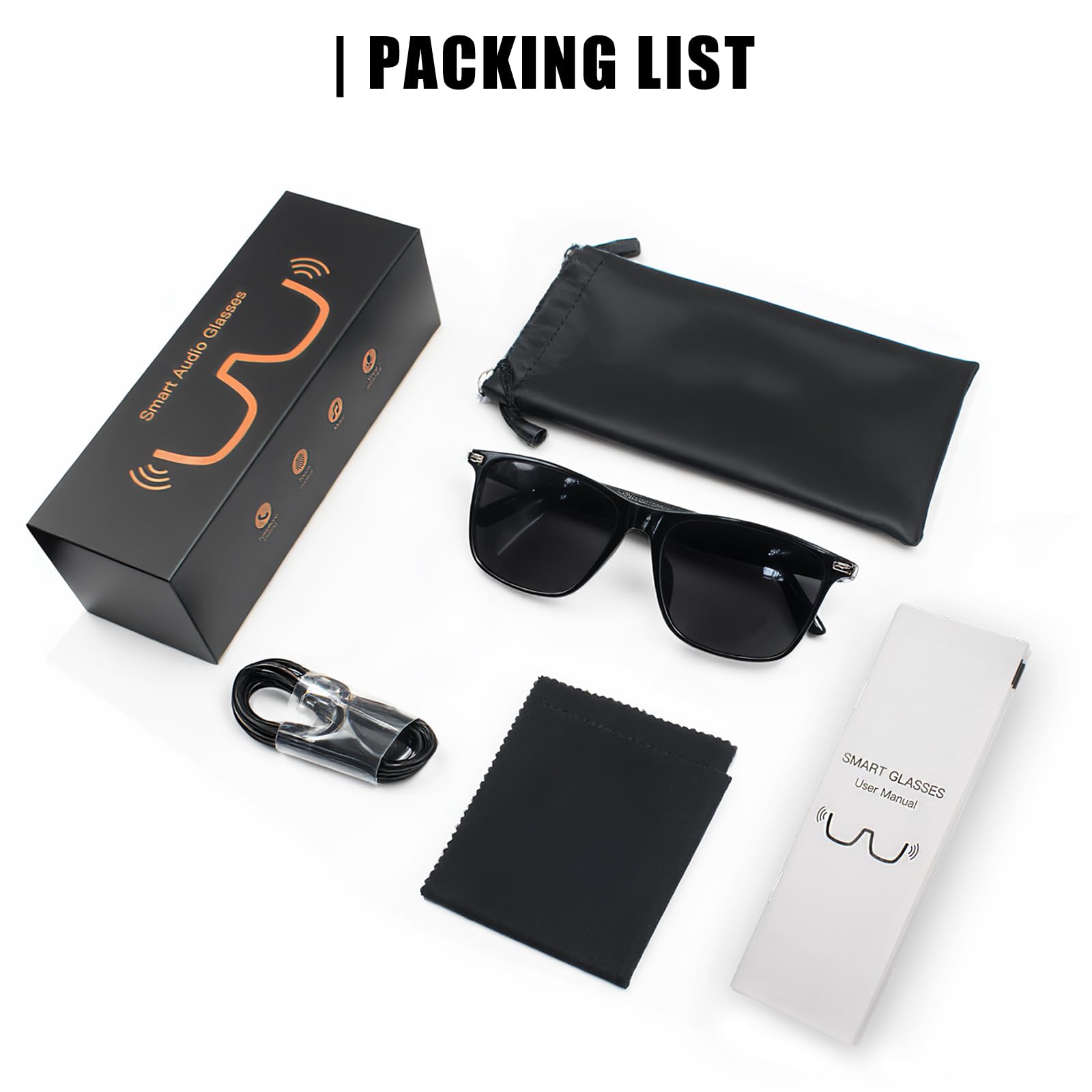 Gafas Inteligentes con Bluetooth, AI Translator Gafas de Sol Hombre y Mujer con Micrófono para Llamadas por Smartphone Escuchar Música Anti UV Impermeables, 110+ Idiomas