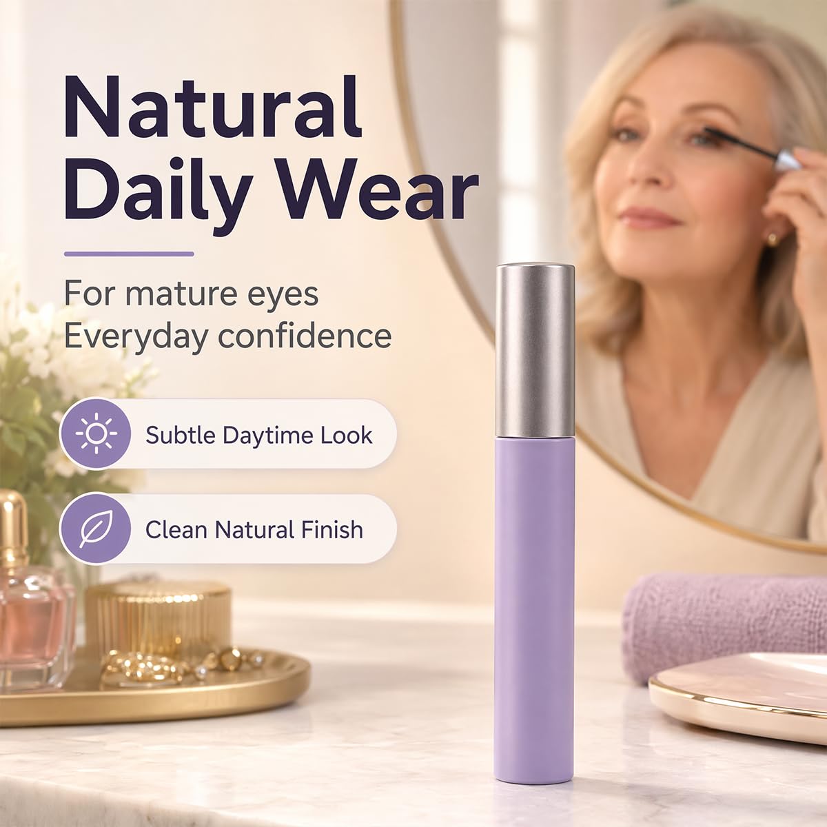 2026New Facelove Mascara (2Pack) Facelove Mascara for Older Women | Lightweight Eye Makeup, Long Lasting Curl, Water Resistant, Smooth Brush Application for Daily Use