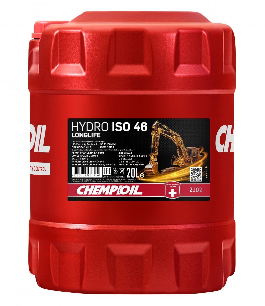 BACCANO 51524 di iso 46 dell'alto grado dell'olio idraulico 20L HLP 46 di MANNOL