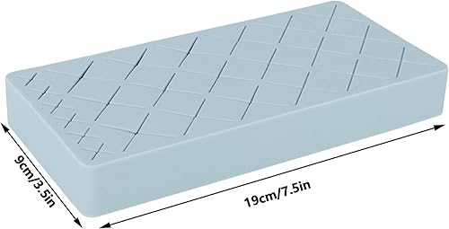Miniatura 2 de Sunicon Organizador de lápiz labial, organizador de maquillaje acrílico de 24 ranuras para lápiz labial, pinceles, botellas y más (azul)
