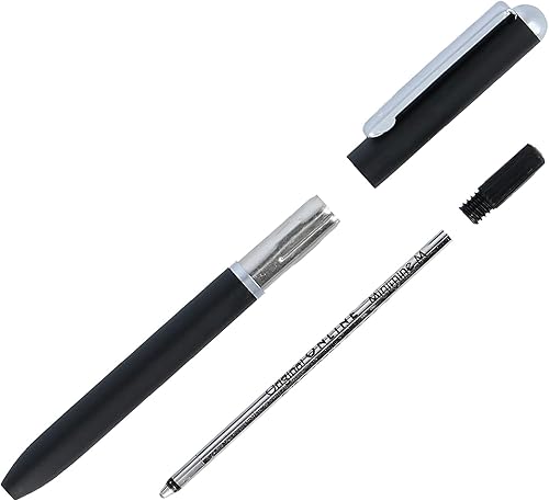 Miniatura 4 de Online Mini bolígrafo giratorio Negro con clip de metal Recarga de bolígrafo estándar bolígrafos pequeños para el bolso 3.1 in de longitud, cabe en