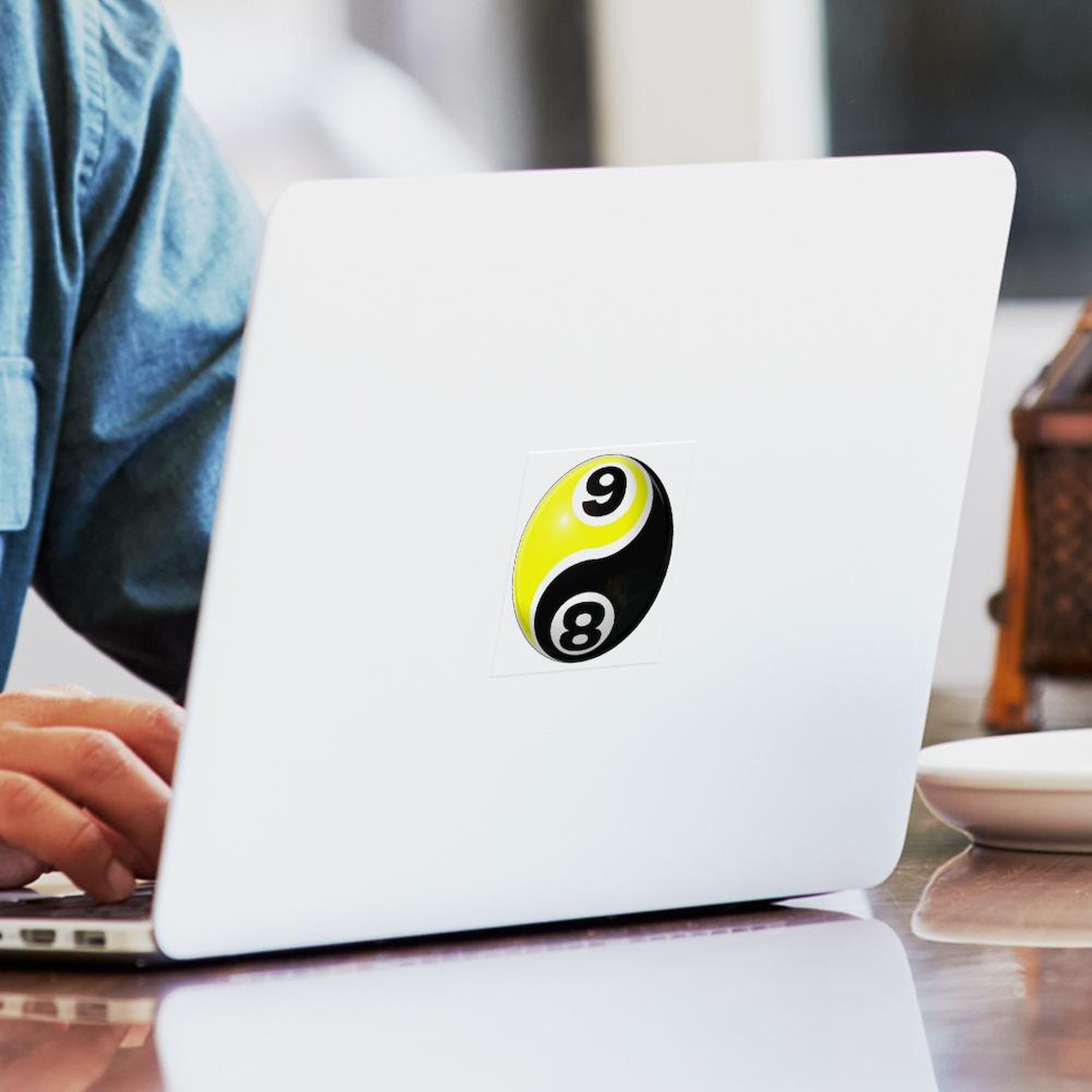 Amazon.com: CafePress 8 Ball 9 Ball Yin Yang Square Sticker 3 X 3