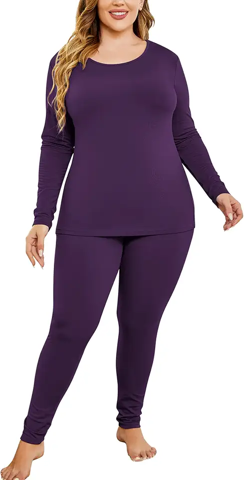 INVOLAND Womens Thermal Fleece Underwear
