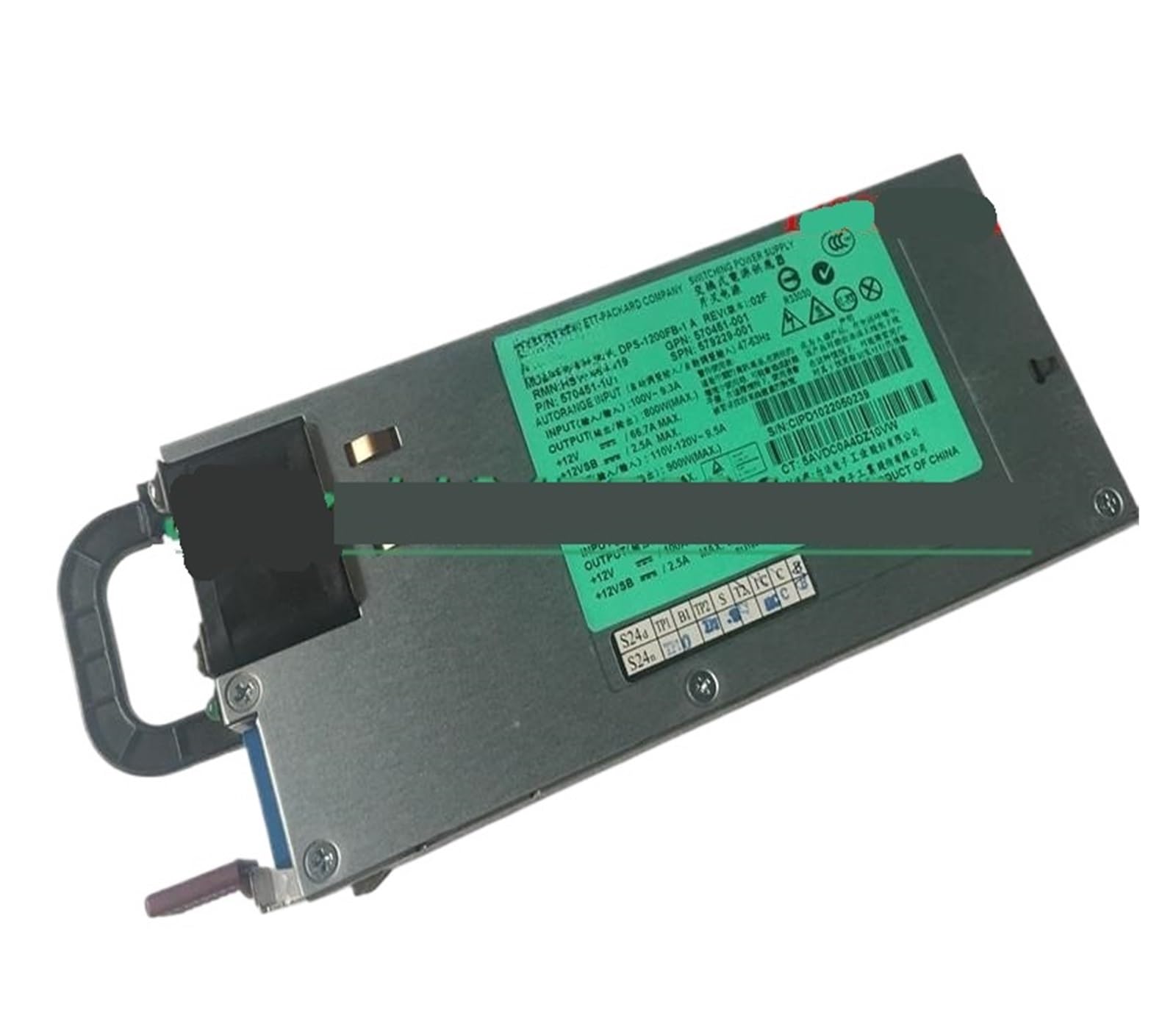 EGTDSFGJA 580G7/585G7/385G7 1200W Power Supply 570451-001 579229-001