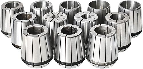 ER40 Juego de pinzas de resorte de 1/8-1-1/8 pulgadas, juego de pinzas de resorte de acero al carbono para herramientas de torno de grabado y