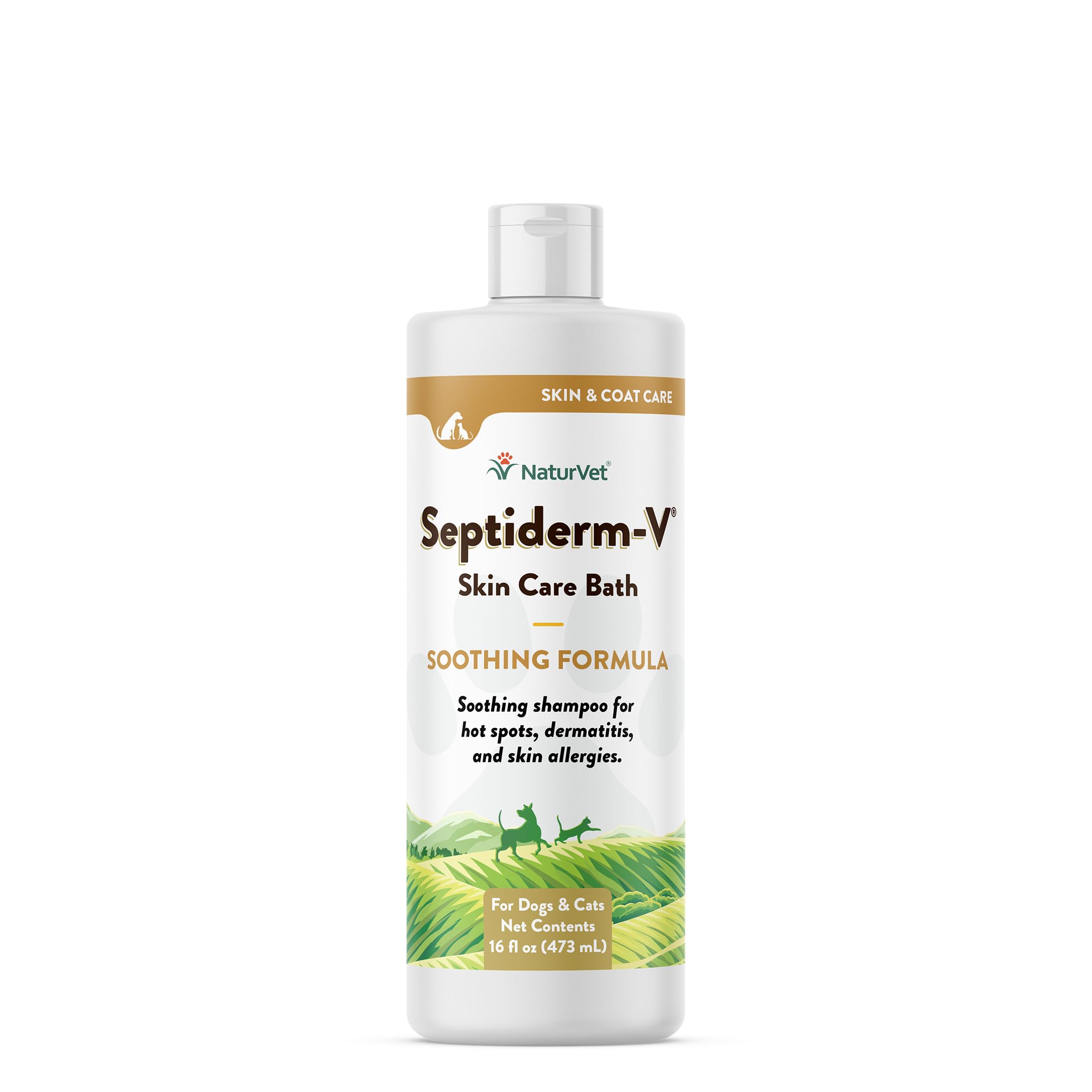 NaturVet Septiderm-V Skin Care Bath Wash