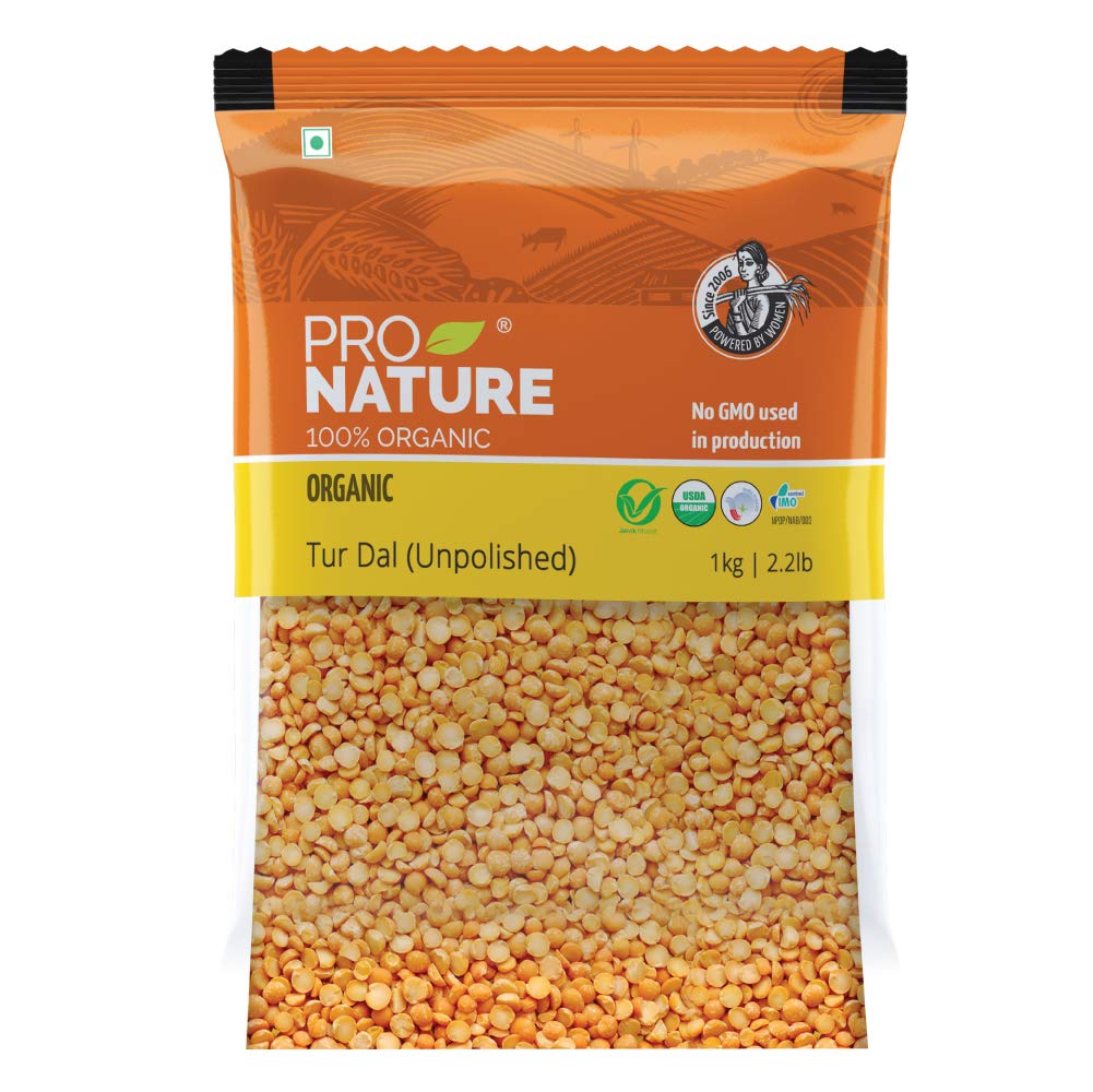 Pro Nature100% Organic Tur Dal/Arahar Dal - 1kg