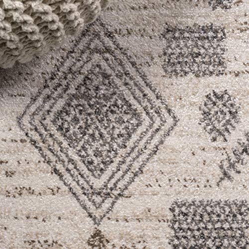 Tapete JONATHAN Y Bhalil Berber Beige/Gris 8x10 miniatura 4