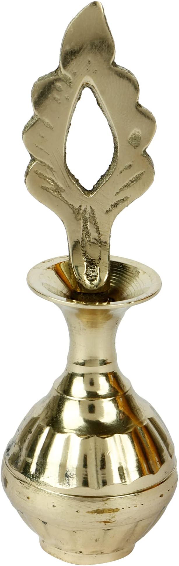 Small 8.5 Cm Brass Peetal Surmadani Metallic Finish Kajal Eye Makeup Surma Dani Unique Gift For & Only Holder (Surmedani Without Or Kajal) Powder