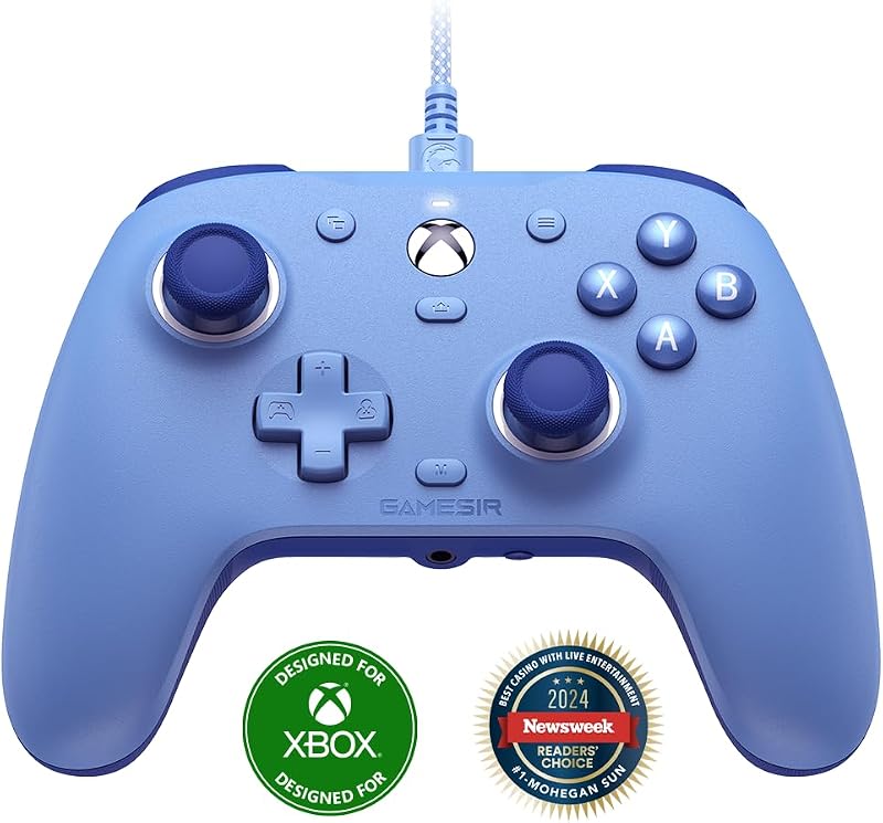 GameSir G7 SE Mando con Cable para Xbox Series X|S, Xbox One & Windows 10/11, Plug and Play Gamepad para Juegos con Joysticks de Efecto Hall, Conector de Audio de 3,5 mm (Azul)