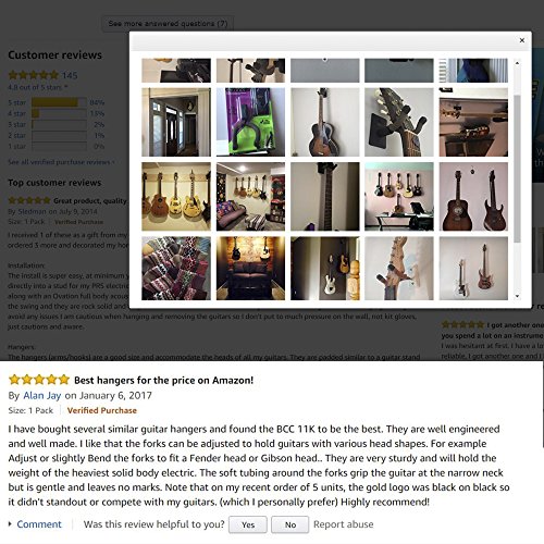 image for String Swing Guitar Hanger - Holder for Electric Acoustic and Bass Gui