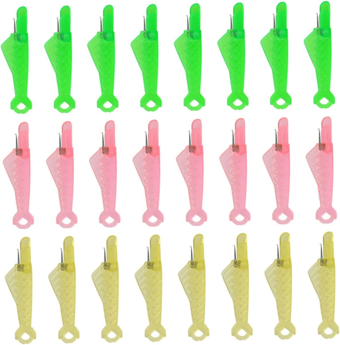 Lurrose 240pcs Needle Threaders for Hand Sewing Fish-Shaped Plastic Threading Tools Convenient Sewing Machine Supplies for Easy Threading