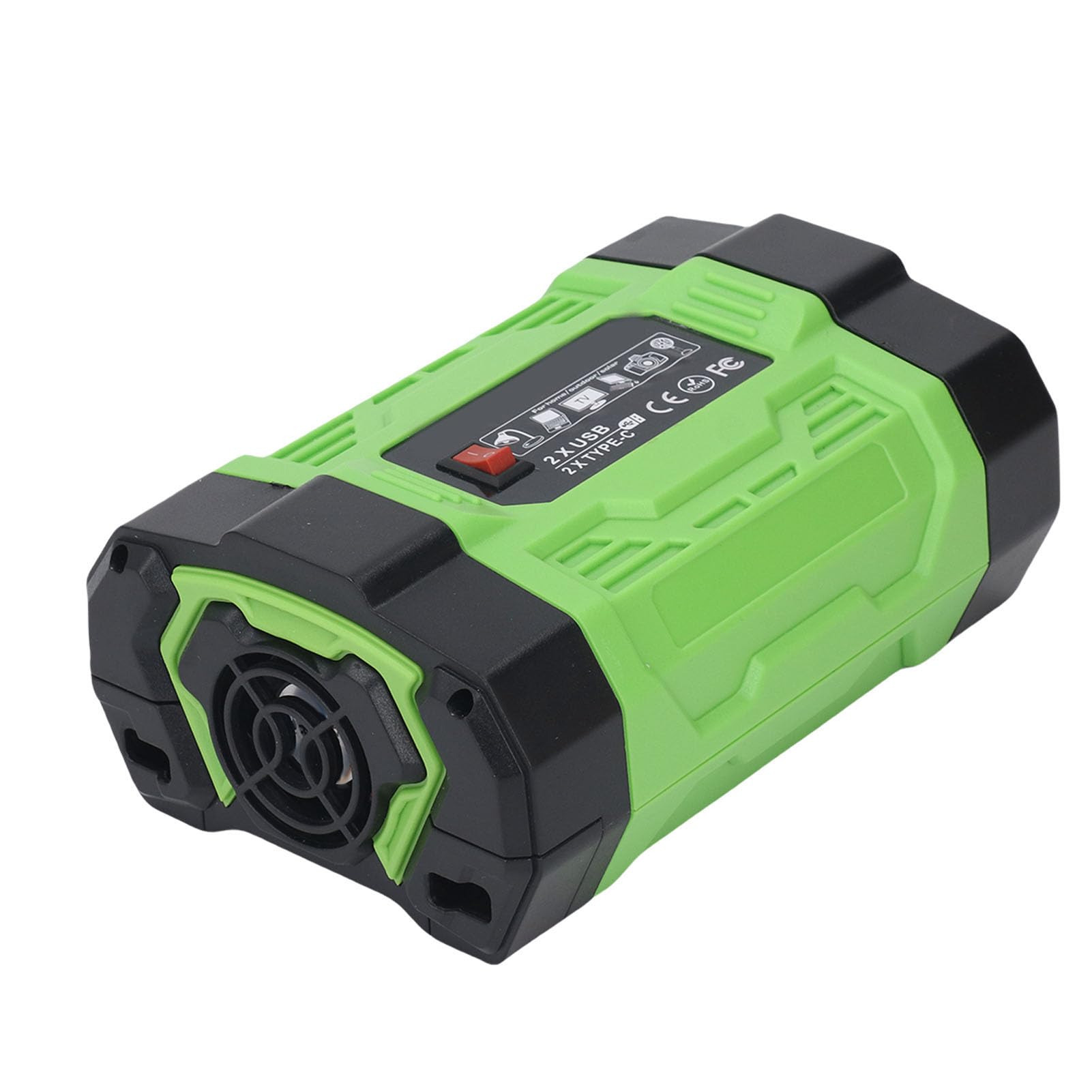 Mingzhe 200W Car Adapter Inverter with 2 USB and 2 Type C Ports for