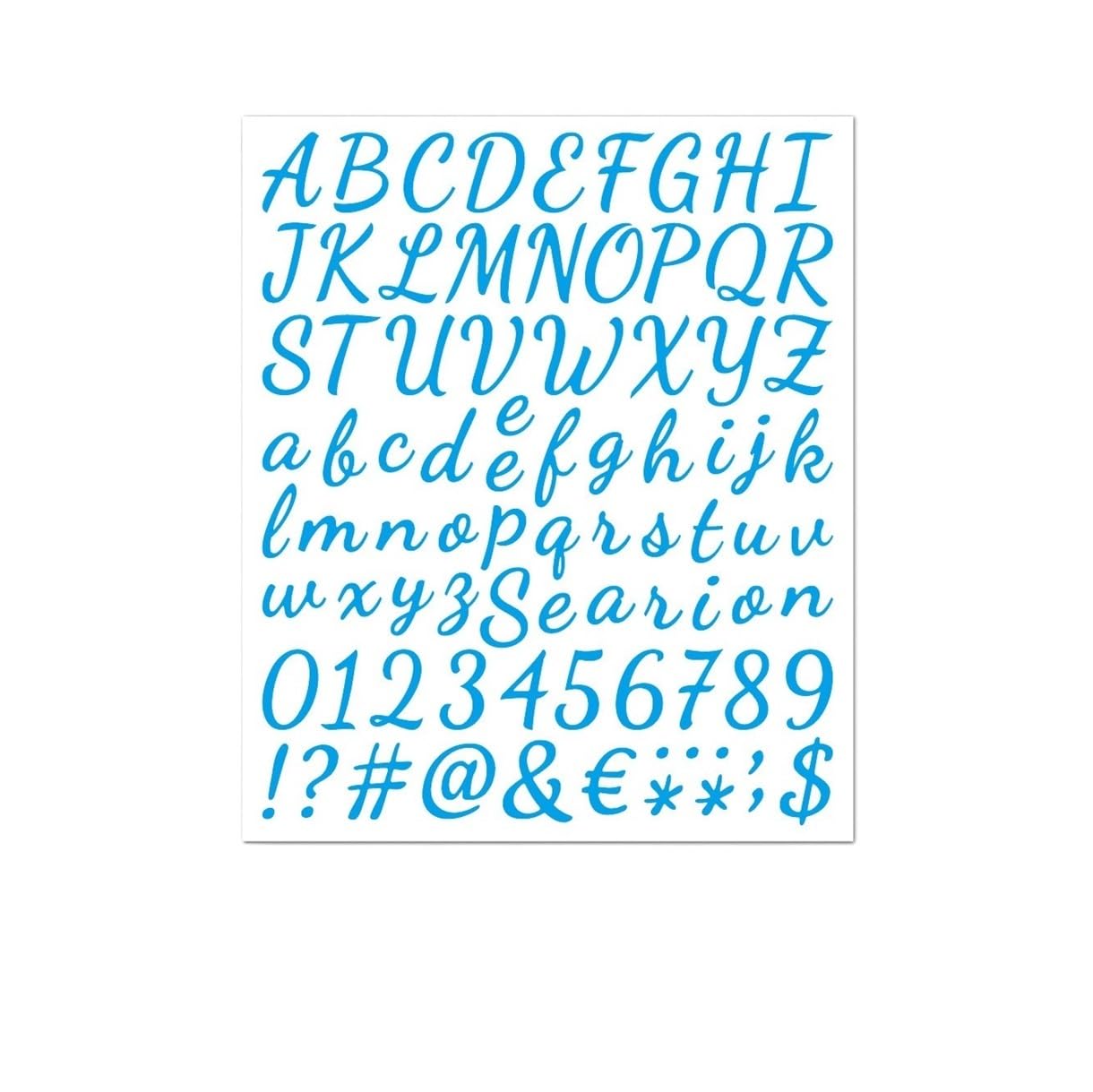 5 Sheets Large Glitter Alphabet Stickers - Self-Adhesive 1 Inch Letter Stickers for Mailbox, Home & Party Decor(Color2)
