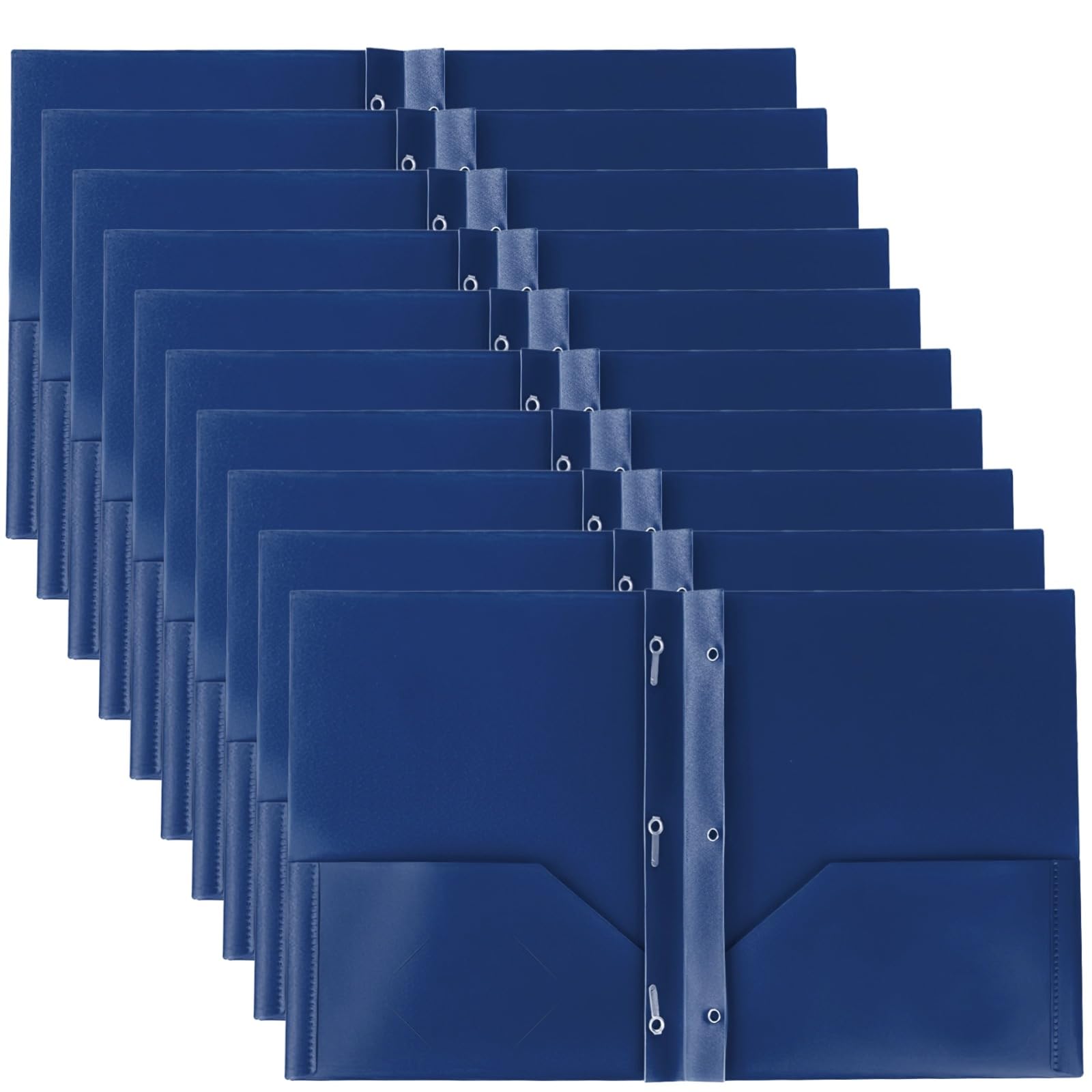 Lote de 36 fundas para informes con mecanismo de 3 mandriles, de polipropileno, con múltiples compartimentos separadores, resistentes al agua, para oficina, escuela y hogar