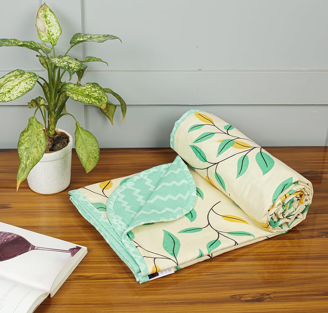 BSB HOME Cotton Super Soft Brushed Microfiber Cotton 2 Layer Breathable Double Bed Dohar Lightweight Summer | AC | All Sea...