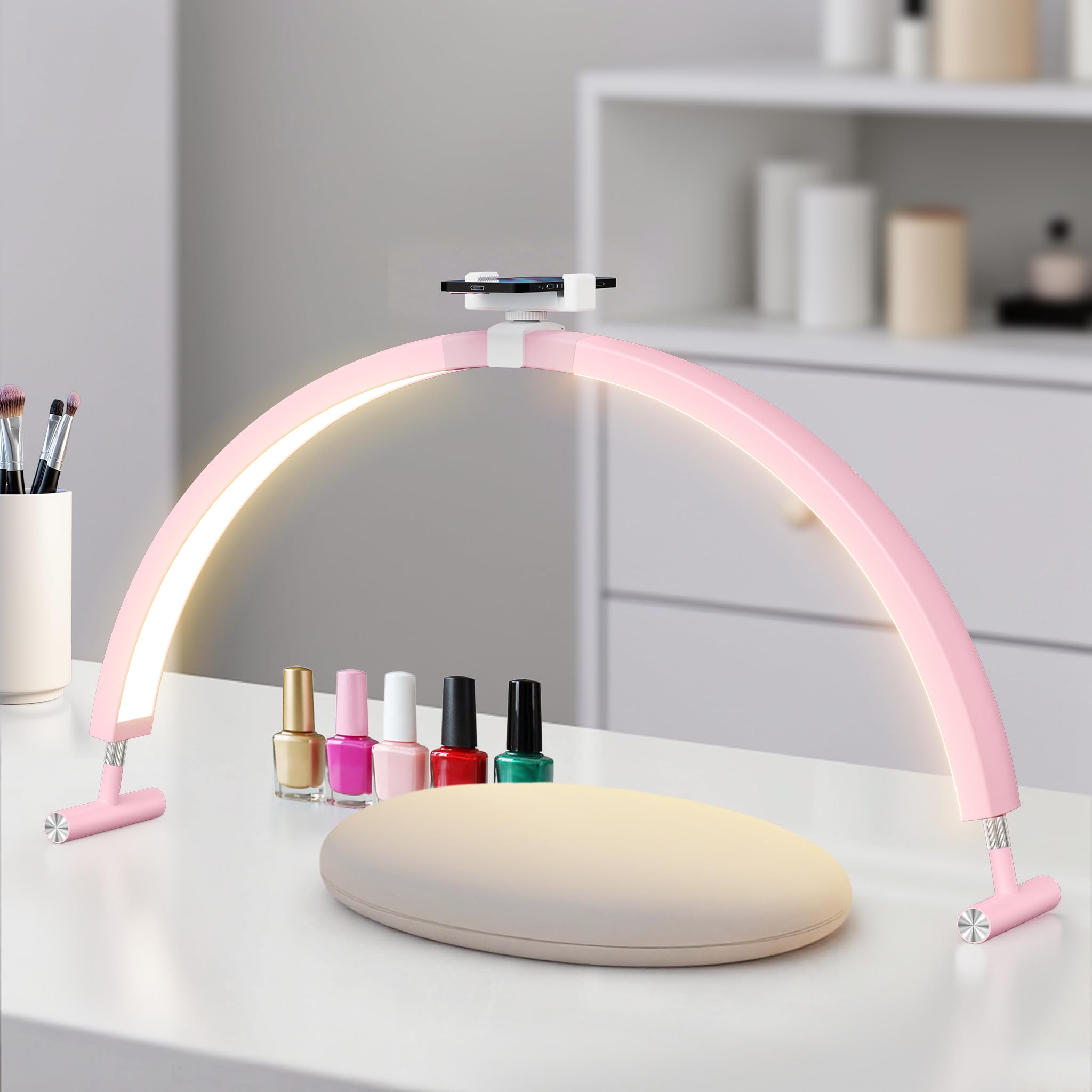 Amazon.com: Mznoo 30'' Half Moon Nail Desk Lamp, 45W/4000LM Bright