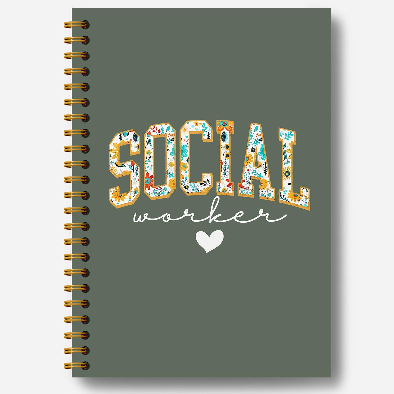 Social Worker Notebook Journal, Social Worker Gifts, Social Worker Appreciation Gifts, Gifts for Social Workers, Social Worker Office Supplies, Hardcover Spiral Notebook 5.5x8.3 Inch