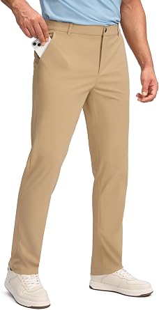 Obla Mens Golf Pants - 30"/32"/34" Slim Fit Stretch Lightweight with 5 Pockets Casual Travel Dress Work Pants for Men