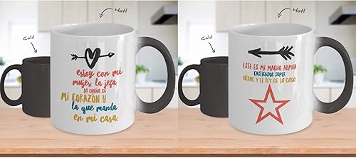 Miniatura 2 de Regalo para Esposa  Taza de Cafe para la jefa de la casa  Perfecto regalo para novia, enamorada y fiance  Vaso con afirmaciones positivas, personal