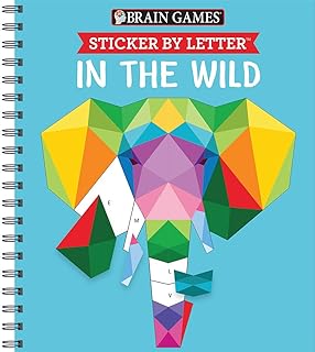 Best Brain Games - Sticker by Letter: In the Wild (Sticker Puzzles - Kids Activity Book) Review 