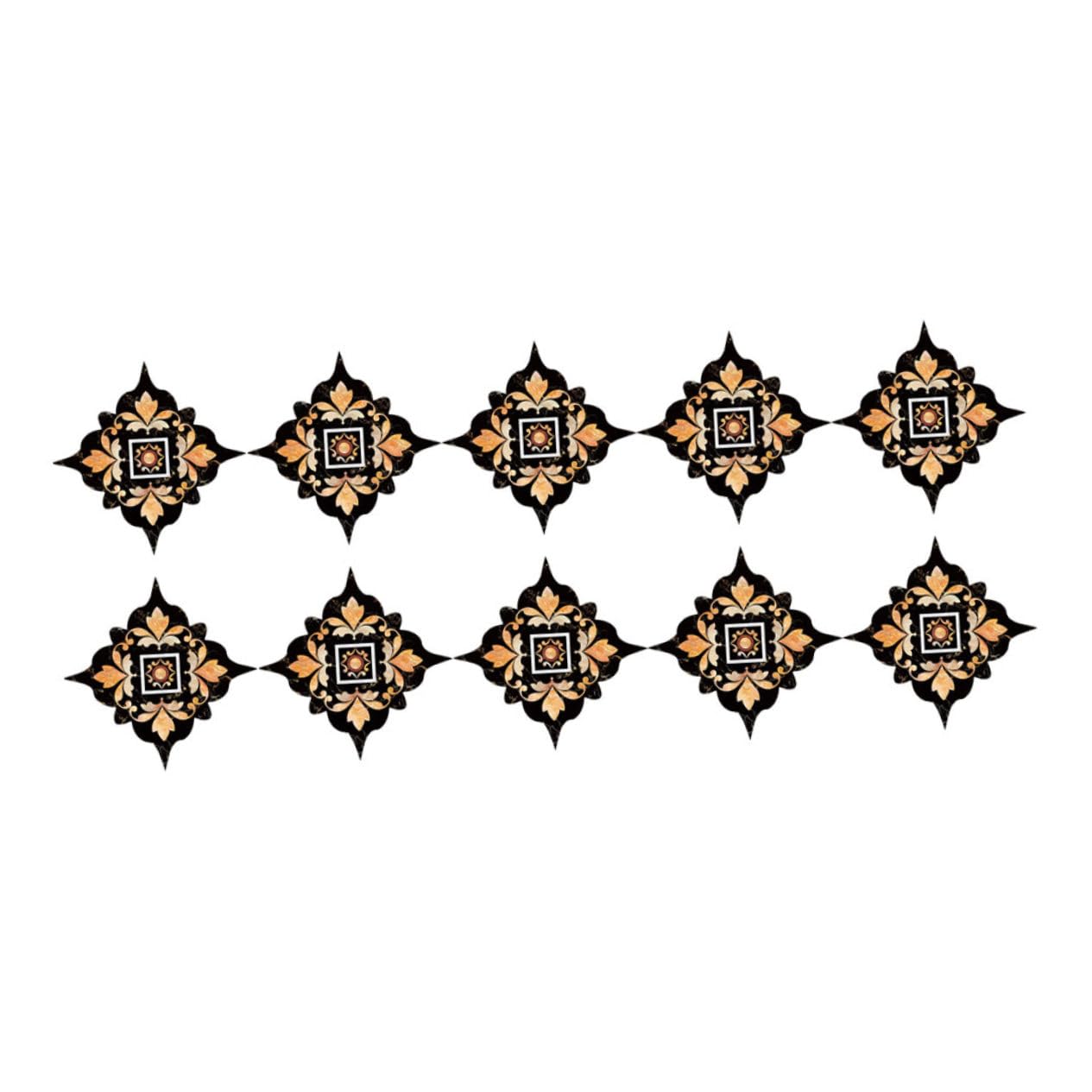 2 Sets 95% Pvc Paper Mustard Stick on Tiles Waterproof Stickers Decorative Tile Decal Tile Sticker Decor