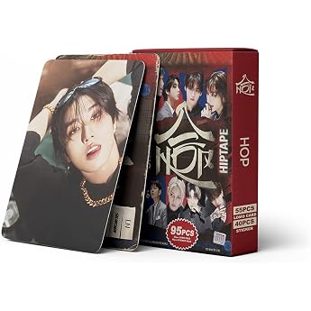Stray Kids Photocards Pack of 55 Stray Kids Lomo Cards 40 Pieces SK Stickers SKZ HOP Album Cards for Fans HOP