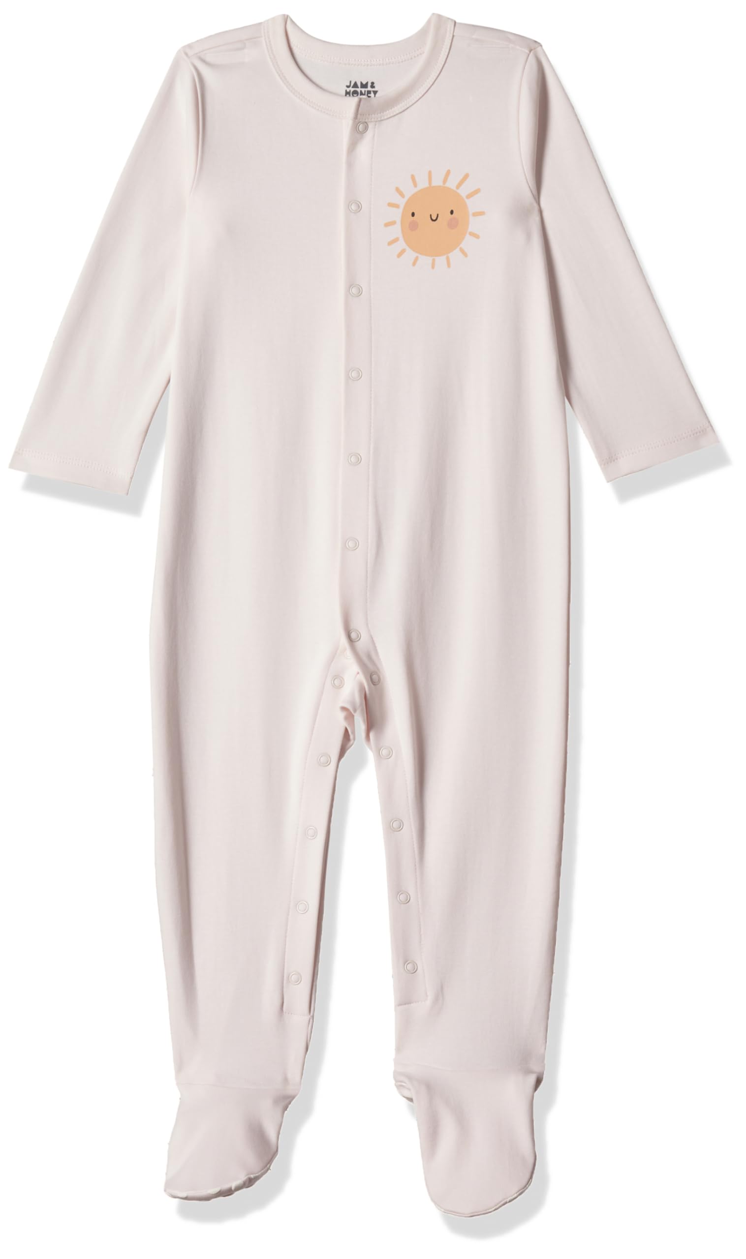 Amazon Brand - Jam & Honey Baby Boys' & Girls Sleepsuit, Night Suits & Rompers 100% Cotton Slip-Resistant Soles Pack of 2 & 3