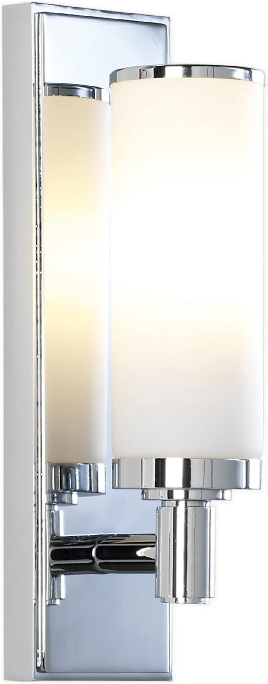 Verona Bathroom Wall Light - IP44 Rated - (Polished Chrome), E14/SES Lamp, Designed in Britain - 1147001 - 3 Years Guarantee